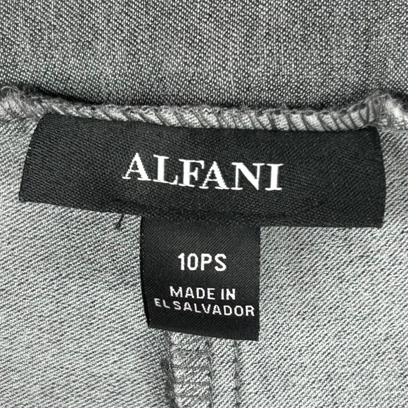 Alfani Women's Pull-On Tummy-Control Pants Trousers Size 10PS Gray - Picture 4 of 11